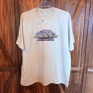Jackson Hole Beige T-Shirt - Size. XXL